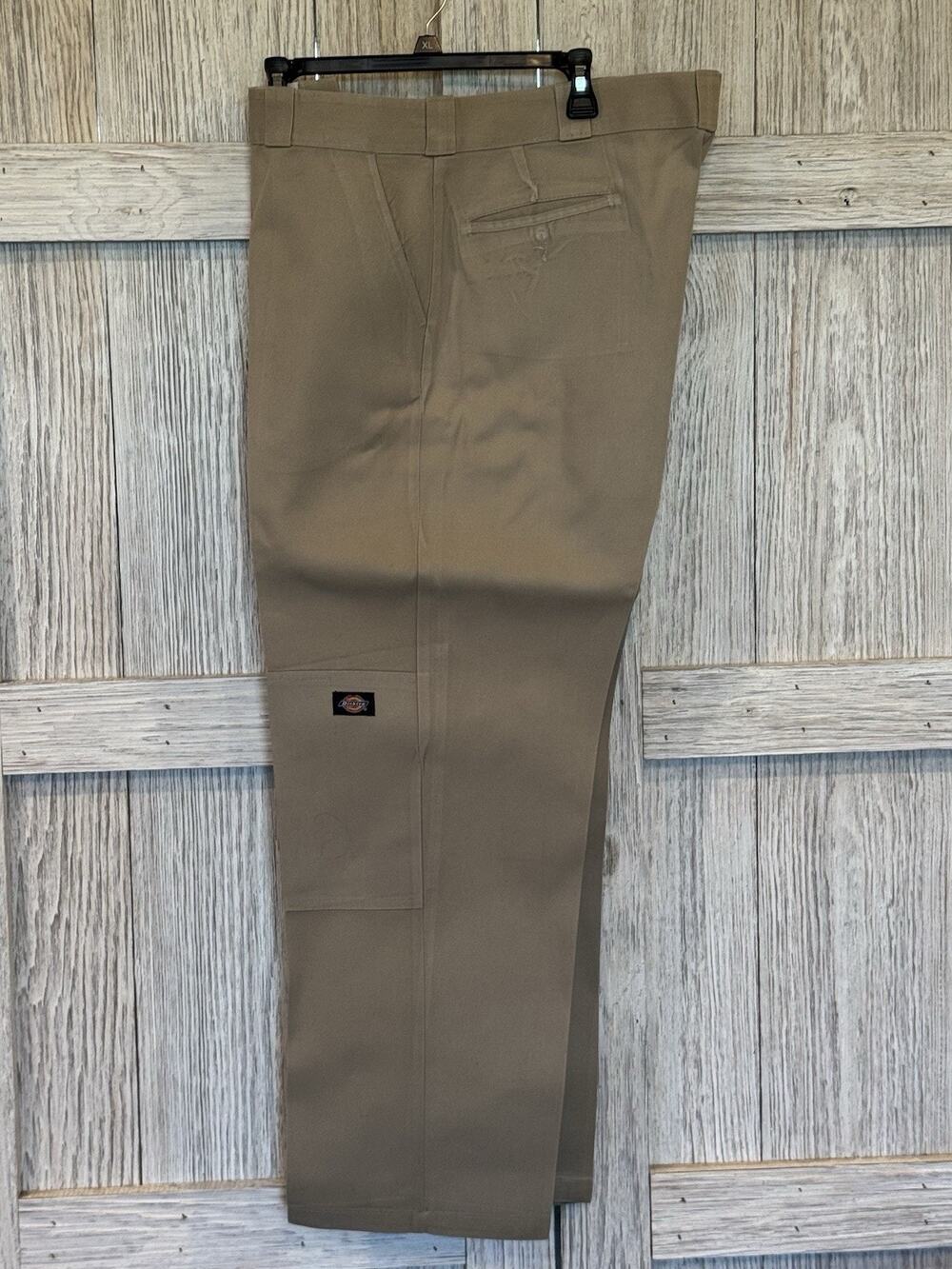 Dickies Tan Beige Double Knee Size 40 Loose Fit Workwear Construction Grunge